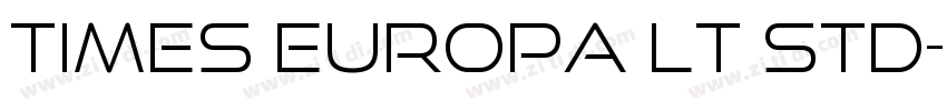 Times Europa LT Std字体转换
